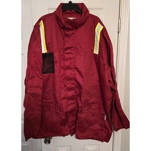 Summit WORK APPAREL FR Mens Jacket 5XL Red Heavy Duty Reflective Company Logo
